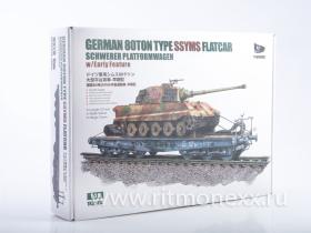 German 80T Type SSyms Schwerer platormwagen w/Early Feature (Tank not include)