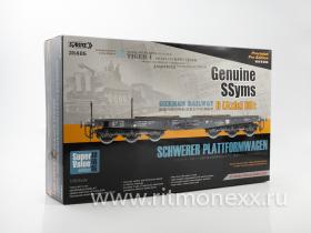 Германская железнодорожная платформа Genuine Ssyms 6-Axle 80ton