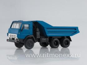 Камский-5511, самосвал, горизонтальные ребра жесткости (синяя кабина, синий кузов)