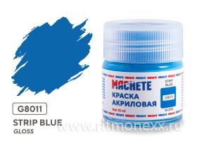 Краска акриловая MACHETE 10 мл, Strip blue (Синий, глянцевый)