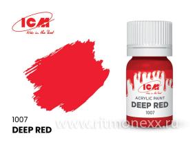 Краска для творчества, 12 мл, цвет Глубокий красный (Deep Red)