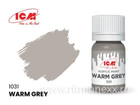 Краска для творчества, 12 мл, цвет Теплый серый(Warm Grey)