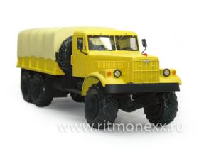 КрАЗ- 255 бортовой с тентом (жёлтый)