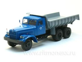КРАЗ-256 самосвал (синяя кабина, серый кузов)