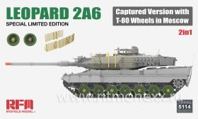 LEOPARD 2A6 Captured Version with T-80 Wheels in Moscow SPECIAL LIMITED EDITION