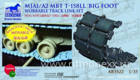 M1A1/A2 MBT T-158LL ‘Big Foot’ Workable Track Link Set