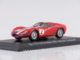 Maserati Tipo 151/3, RHD, No.2, Maserati France, 24h Le Mans, 1964, A.Simon/M.Trintignant