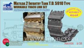 Matilda 2 Infantry Tank T.D.  5910 Type Workable Track Link Set