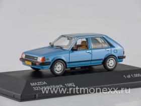 Mazda 323 Schragheck, metallic-blue 1982