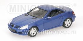 MERCEDES BENZ SLK-CLASS - WITH MOVABLE ROOF - 2004 - BLUE METALLIC