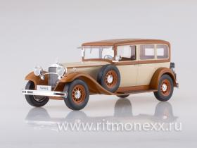 Mercedes-Benz Typ Nurburg 460/460 K (W08), beige/braun, 1928, Turen und Hauben geschlossen
