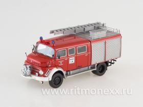 Mercedes L 911 Metz B/36, red,  volunteers fire brigade Marlesreuth long with Rollto