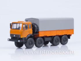 Миасский грузовик 532301, оранжевый с серым тентом