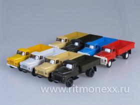 Набор 8 моделей: ГАЗ-52-04, ГАЗ-52-84, ГАЗ-53А, ГАЗ-53-12 (в двух цветах)