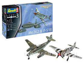 Набор Combat Set Турбореактивный истребитель Me262 и истребитель  дальнего радиуса действия P-51B