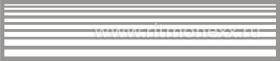 Набор декалей-белых цветовых полос для оформления моделей, 195х40 мм