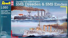 Немецкие крейсеры VWII SMS Dresden SMS Emden