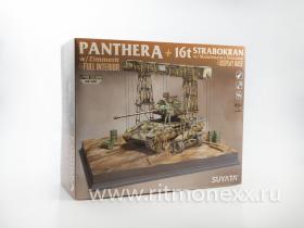 Panther A w/ Zimmerit & Full Interior + 16t Strabokran w/ Maintenance Diorama & Display Base