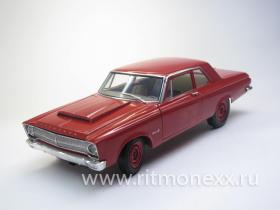 Plymouth Belvedere 1965 red in brown mail order box, no Highway 61 box