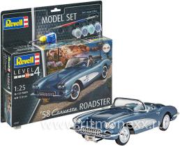 Подарочный набор с моделью автомобиля Chevrolt Corvette Roadster '58