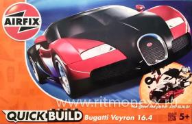 Quickbuild Bugatti 16.4 Veyron black/red