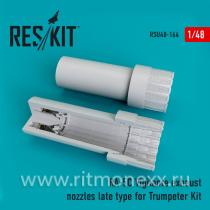 RA-5C Vigilante exhaust nozzles late type for Trumpeter Kit