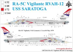 RA-5C Vigilante RVAH-12 USS Saratoga, with stencils