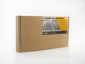 Railway track and sleeper set (4 pcs - length 71.42 cm)