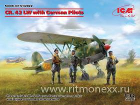 Самолет CR. 42 LW с немецкими пилотами