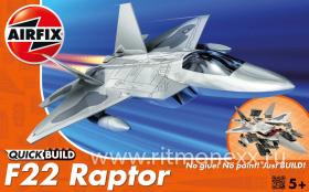 Самолет F22 Raptor (сборка без клея)