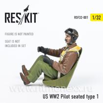 Сидящий пилот времен Второй мировой войны США, тип 1