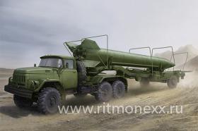 Советский ЗиЛ-131В буксирует прицеп 2Т3М1 с ракетой 8К14