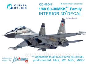 Su-30MKK Interior 3D Decal