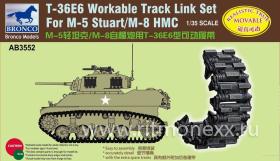 T-36E6 Workable Track Link Set For M-5 Stuart/M-8 HMC