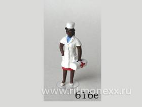 Темнокожая медсестра (код 616e)