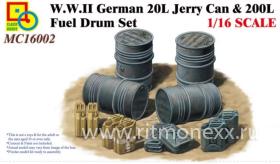 WWII German 20L Jerry Can & 200L Fuel Drum Set