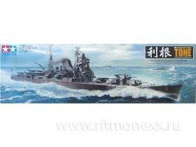Японский тяжелый крейсер Tone с фототравлением.