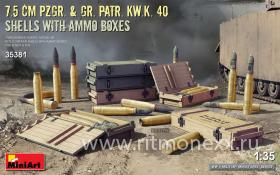 Ящики со снарядами для орудия 7.5 cm Pzgr. & Gr. Patr. Kw.K. 40